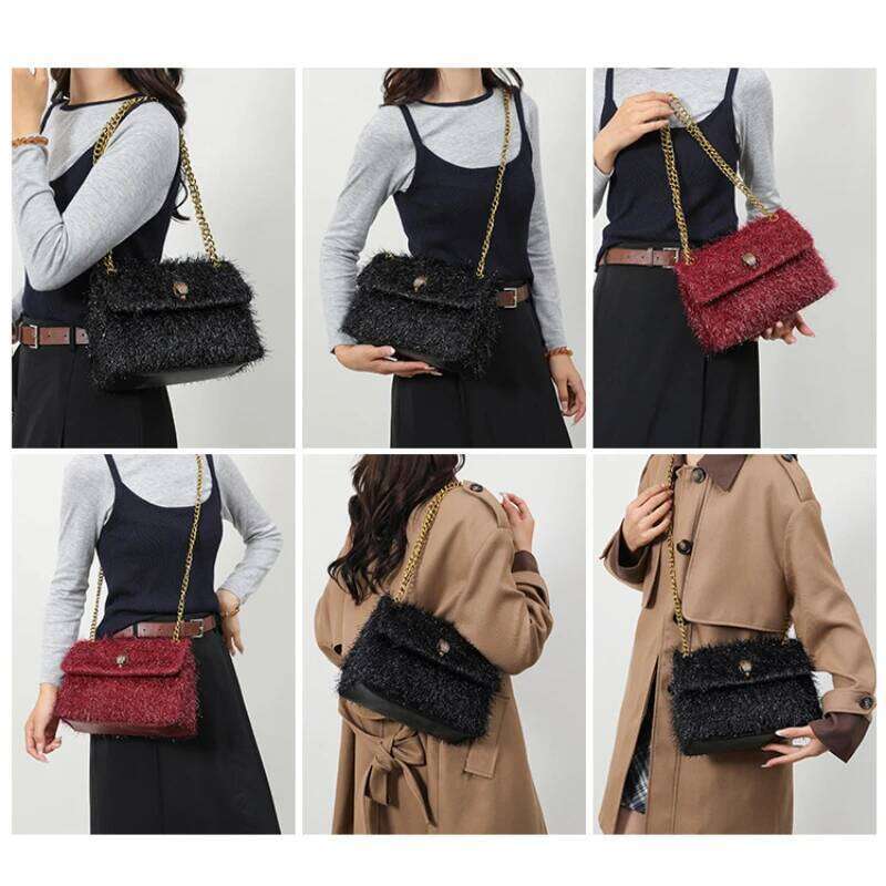 Best Seller 2025 Neweuropean And American Style Eagle Head Shoulder Woman Niche Desigg Chain Diagonal Small Square Bag