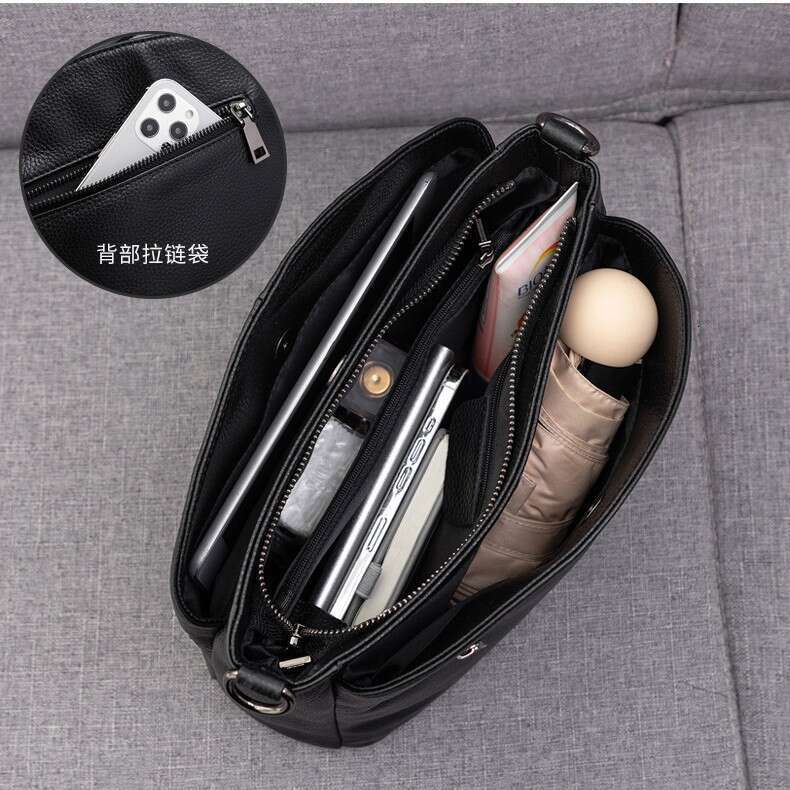 designer bag Luxury bag Pure Cowhide Handbag New Fashion Genuine Women's Simple Elegant Soft Leather Shell Single Shoulder Crossbody Bag