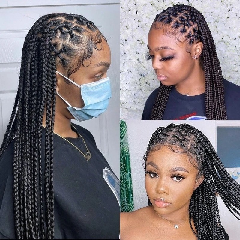 360 Full Lace Wig Human Hair Pre Plucked Hd Lace Wig 13x6 Human Hair 250 Density Glueless13x4 Box Braids Hair Wigs For Women