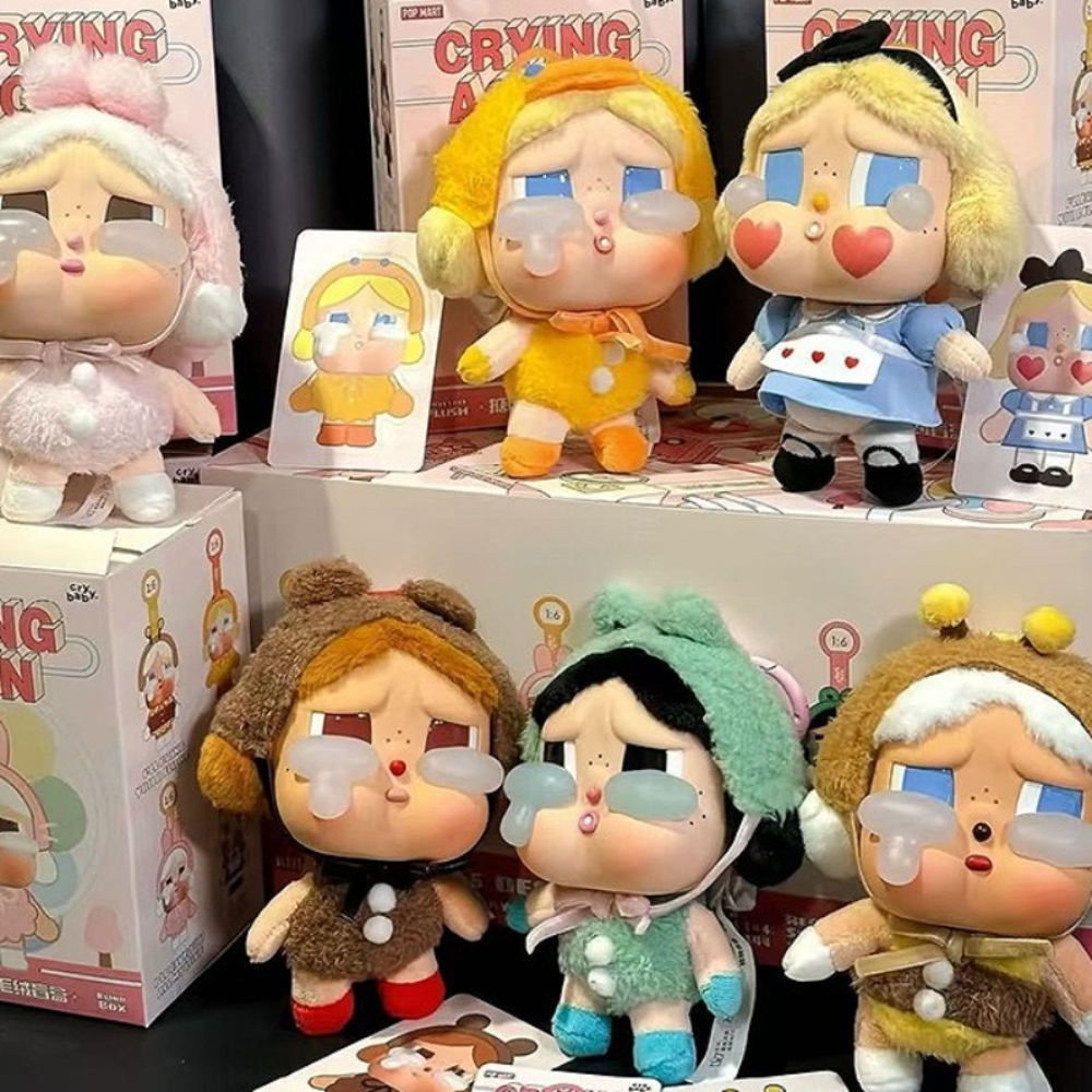 Crybaby Series Blind Box Dolls Pop Mart Vinyl Face Doll Crybaby Pendant Keychain Mysterious Blind Box Toys Holiday Gifts
