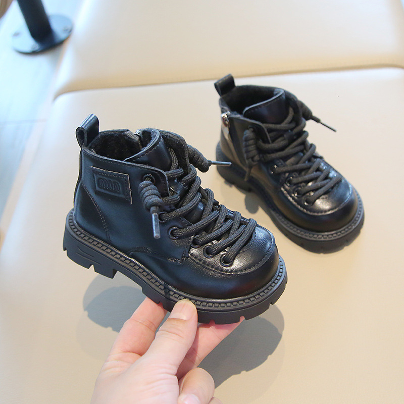 Autumn and winter new fashionable children's shoes, comfortable Martin boots for boys and girls, short boots, trendy snow boots, versatile boots,