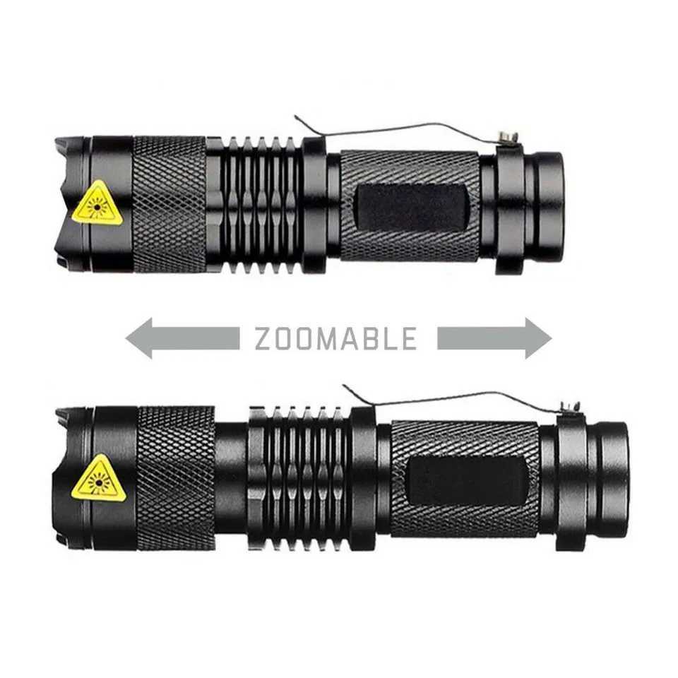 1pc Mini Small Torch Handheld Powerful LED Pocket Waterproof Flashlight Dimming Small Torch Handheld Portable Camping Light D250928