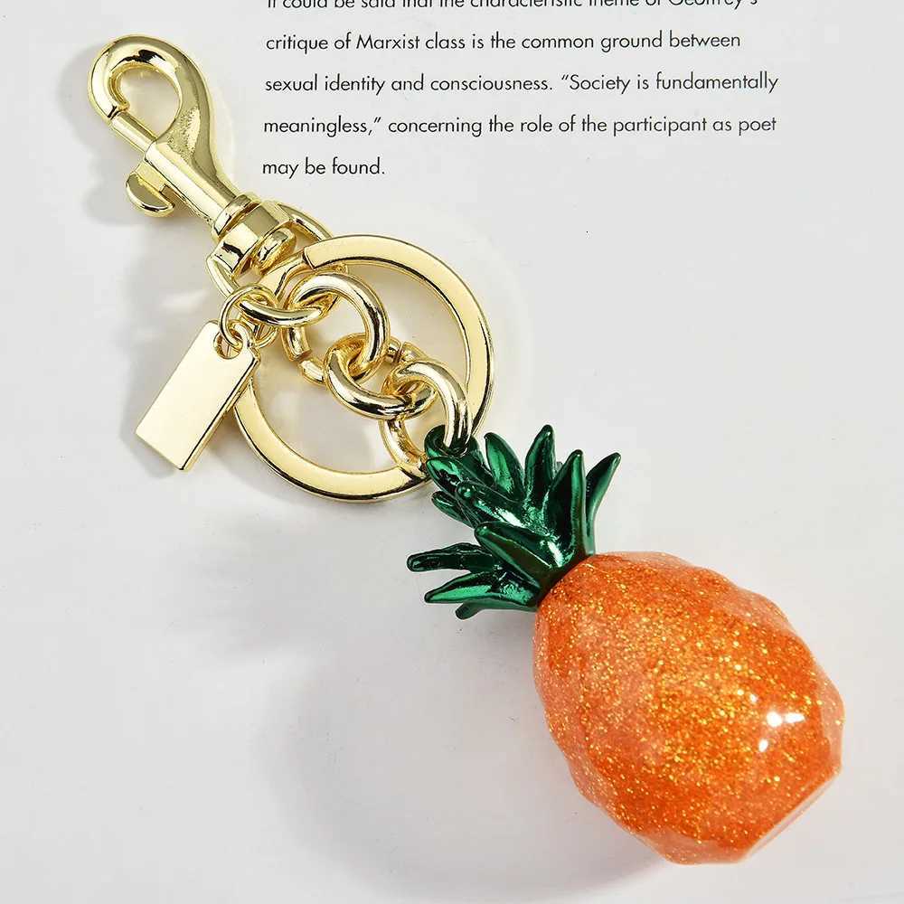 Luxury Cherry key chain handbag pendant 2025 bestselling multicolor pineapple fruit bag pendant Y250928as