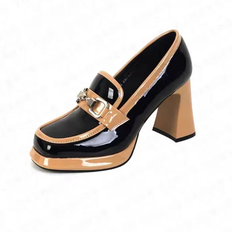 Women Sandals Heels Open Toe Slippers Fashion Dress Shoes Summer Outdoor Woman Pumps Stylish Chunky High Heel Platform Sandals with Open-Toe Design Ca