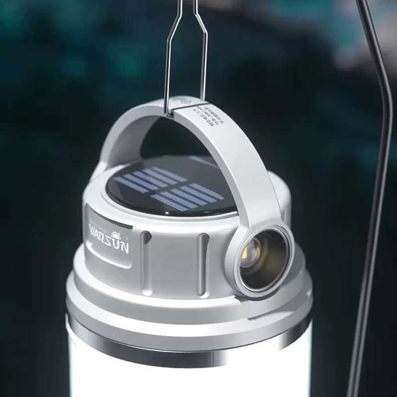 Warsun Outdoor 1100 Lumen Long Endurance Led Solar Powerful Rechargeable Camping Lamp Light with Outdoor Sports C250928