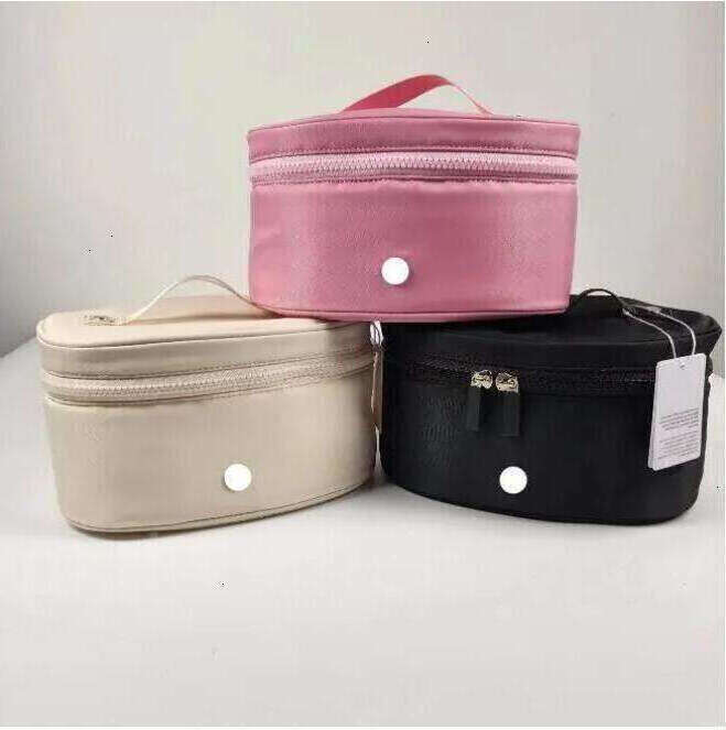 Women Makeup Handle Oval Top Access Stuff Sacks luluity lemonion belt Bags Mini Pochette Square Designer Vintage Nylon Pink Wash luluity lemonion Bag