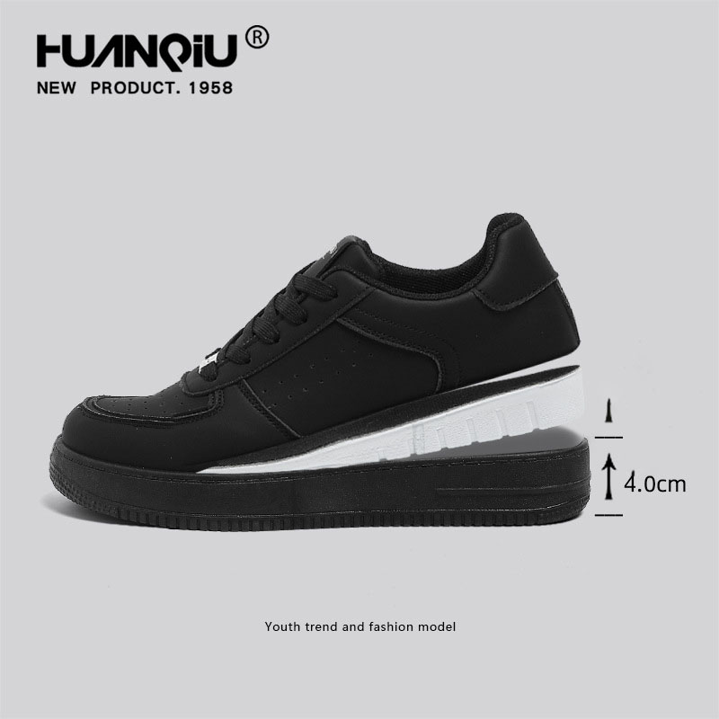 HUANGQIU designer shoes Free shipping oxhide affordable luxury Winter anti slip snow boots with thick plush cotton shoes black