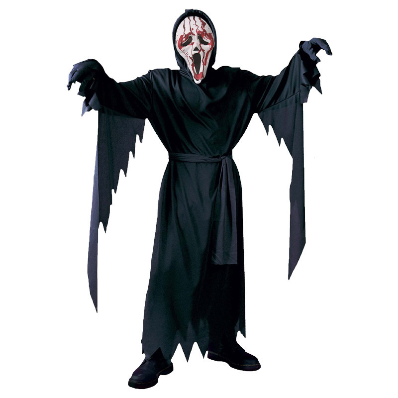 Halloween Children Adult Dress Up Scream Costume Horror Movie Cosplay Scary Dagger Knife Outfit