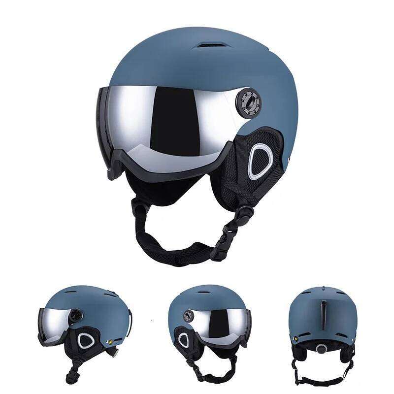New 2026 Skiing With Goggles Warm Helmet Abc+Eps High-Quality Snowboard Helmet Outdoor Sports Integrally Molded