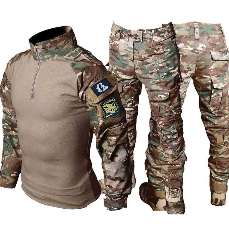 MC Tactical Suits Combat Uniform US Trainning Hunting Clothes Shirts Cargo Pants Mens Paintball Tactic Army Sets Wear Resistant W250928