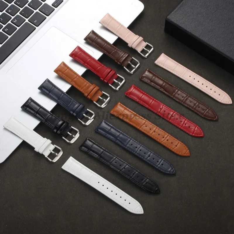 Genuine Calfskin Leather Watch Strap Slub Pattern Bracelet 121314151617181920212224mm Universal Watchband Accessories W250928