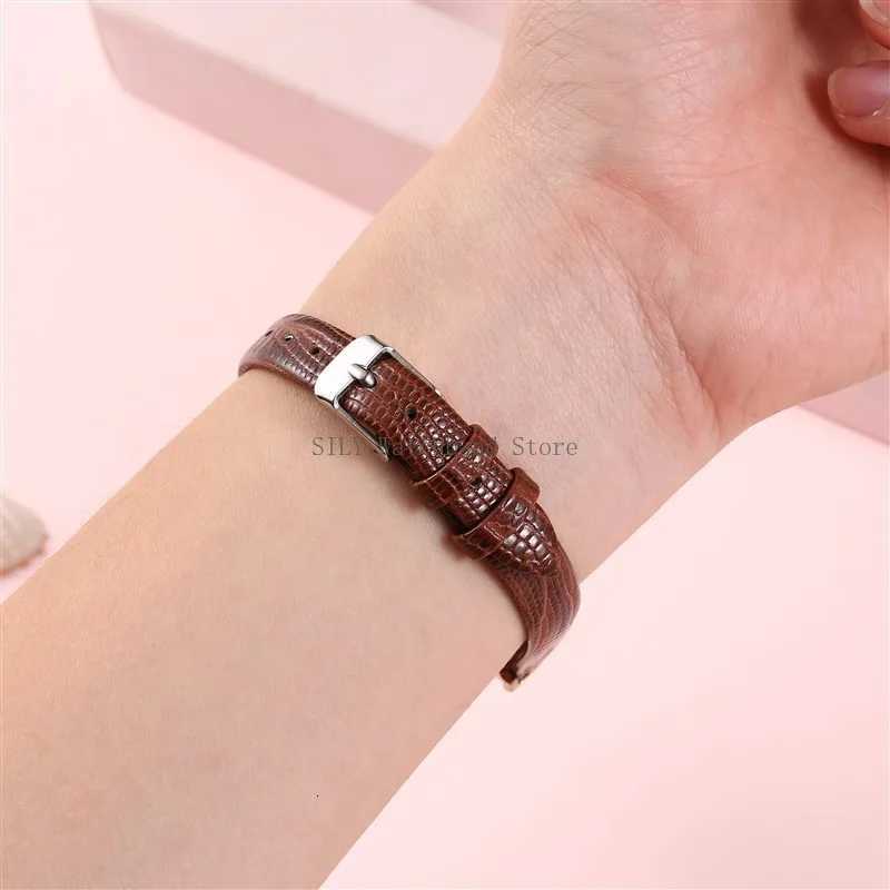 Soft Leather Watch Bands Slim Leather Watch Strap Men Women Universal Bracelets High Quality Sport Wrist Band 8mm 10mm 12mm 14mm W250928