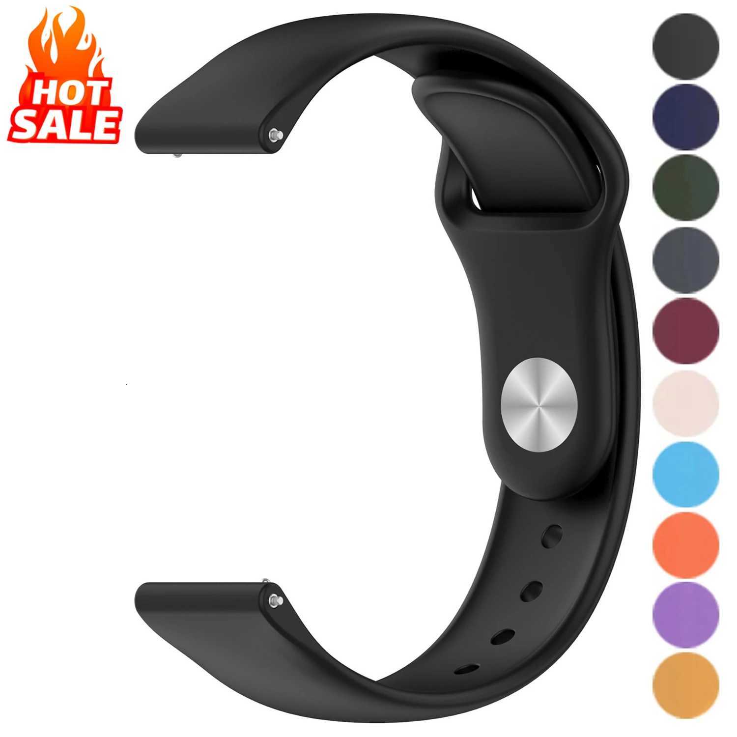 20mm 22mm Silicone band For Amazfit GTS 322eGTS2 MiniGTR 42mm47mmbipGTR 3 Pro22e Sport Bracelet For HUAWEI Watch strap W250928