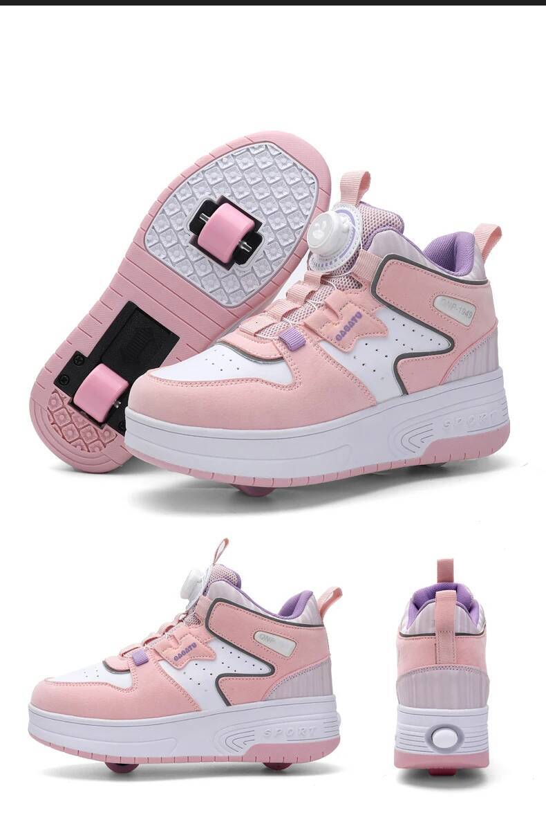 Children's and Teenagers' Roller Skating Shoes Children's Sports Shoes Boys' and Girls' Wheel Shoes trend Casual Boys' L