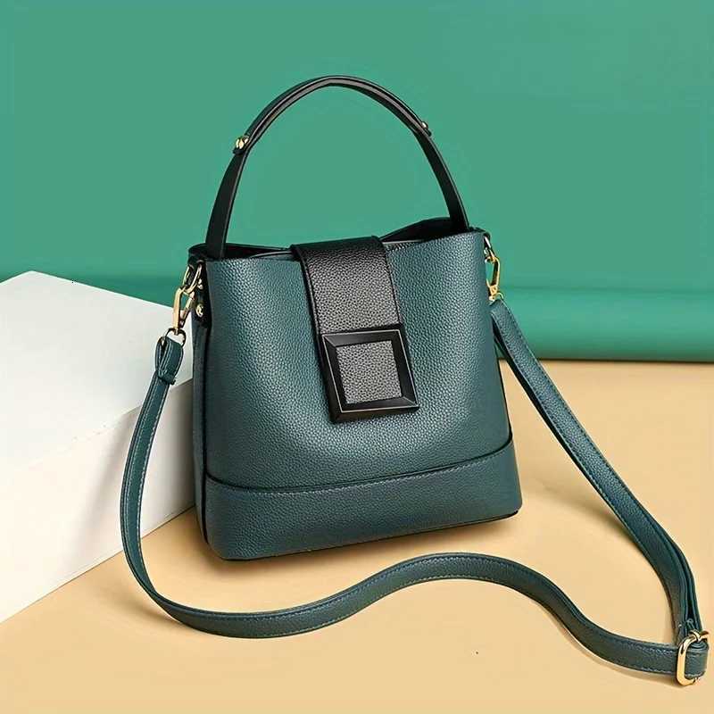 Elegant Solid Color Bucket Bag with Adjustable Shoulder Strap a Versatile Crossbody Handbag for Work Lightweight Z250928