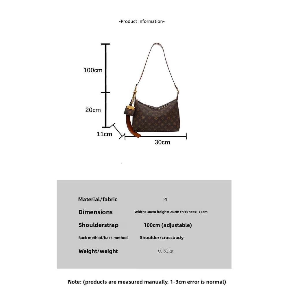 Best Seller Shoulder Bag Crossbody Purse Designer New Tote Fashion Atmosphere Women's Large Capacity All-In-One Commuter Shoulder Bag 2025