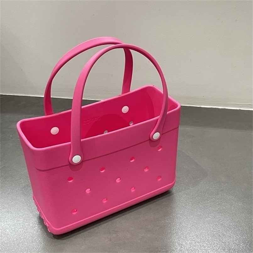 Mini Borg Bag EVA Rubber Waterproof Handbag Beach Picnic Storage Basket Summer Swimming Pool Womens Handbag Mini Cute Jelly Borg Handbag R250372ZYl
