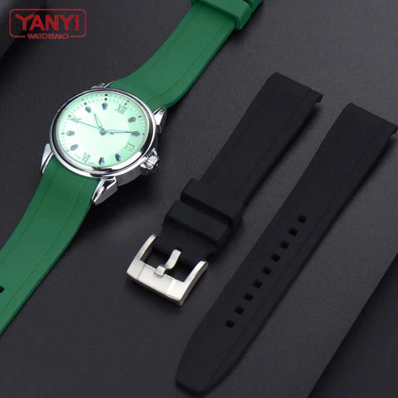 Highquality Rubber WATCHband 18mm 20mm 22mm Bracelet for Seiko omega moon band curved end WATCH strAP W250928