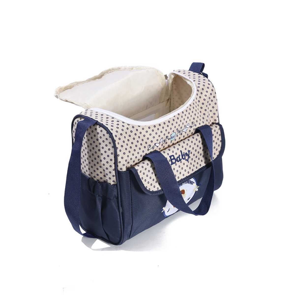 Fashionable printed multifunctional one shoulder mommy bag Portable lightweight diagonal diaper bagXJ250928