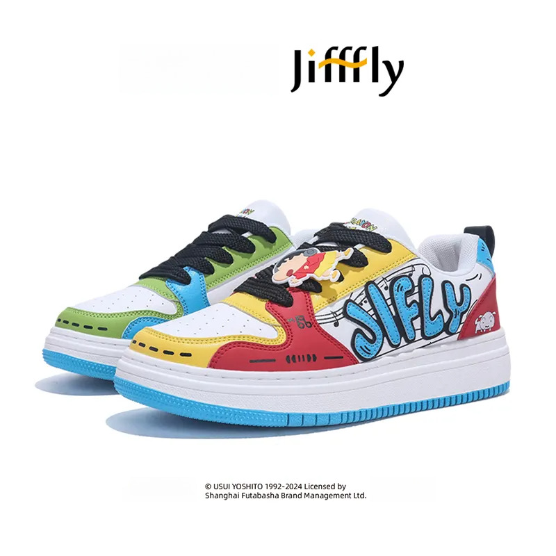 Jifffly Designer Crayon Collaboration Skate Shoes 2025 New Men's And Women's Thick-soled Casual Luxury Shoes Sports Sneakers Are Fashionable