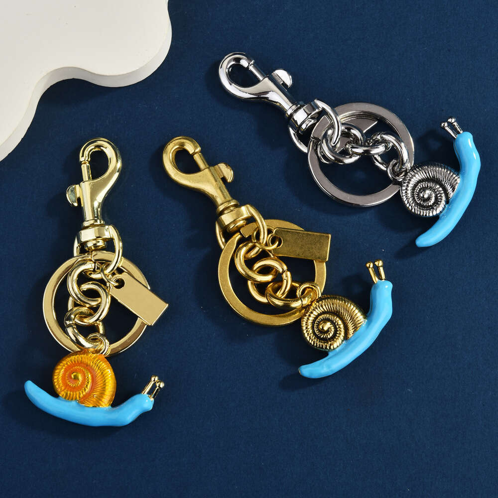 Snail Pendant Keychain Conch Shell Women's Accessory Fashionable Red Exquisite Bag