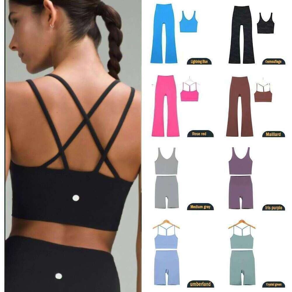 5A Women's Yoga Bra align tank luluity lemonion pant set U-shaped No Steel Ring Pad Sports women clothes Women luluity lemonion leggings luluity lemonion set
