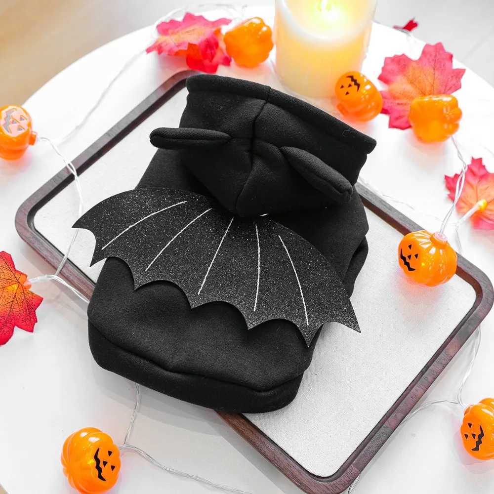 Pet Supplies Casual Halloween Pet Clothes Fashion Soft Dog Bat Hoodie Warm with Wings Pet Cosplay Clothes Pet Show X250928