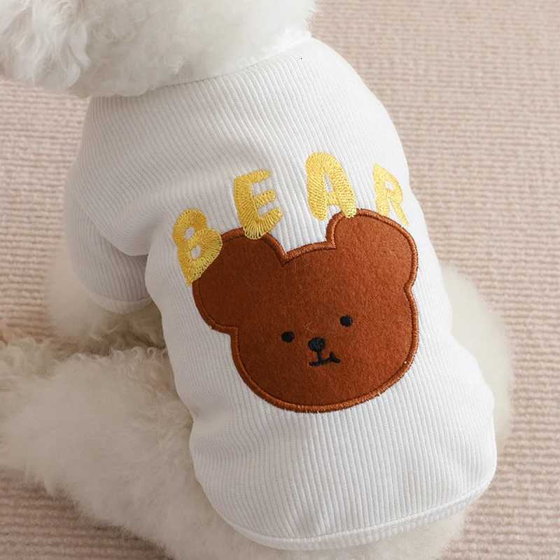 Cute Summer Pet Dog Clothes Bear Apple Print Dog Vest Cats Dogs Sweatshirt Chihuahua Bichon Poodle Undershirt 2025 Puppy T Shirt X250928