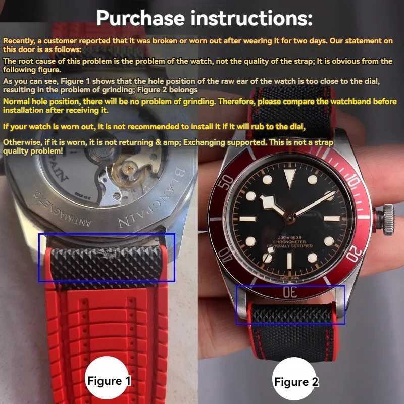 Unisex highquality Nylon rubber Bottom strap 20mm 21mm 22mm 23mm 24mm Waterproof Watchband for any watch brand W250928