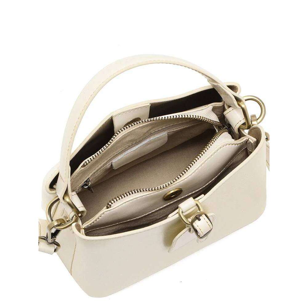 Women's Natural Cow Leather Shoulder Bag Ladies Retro Soft Cowhide Office Handbags Female Fashion Design Crossbody Bags Suotong2509