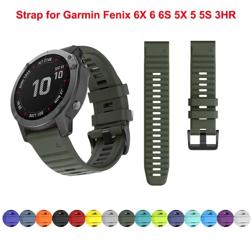20 22 26mm Silicone Watchband Strap for Garmin Fenix 8 51MM 47MM 6 6S 6X Pro 7X 7 Epix Pro 5X 5S 5 Plus Easyfit Watch Wrist Band W250928