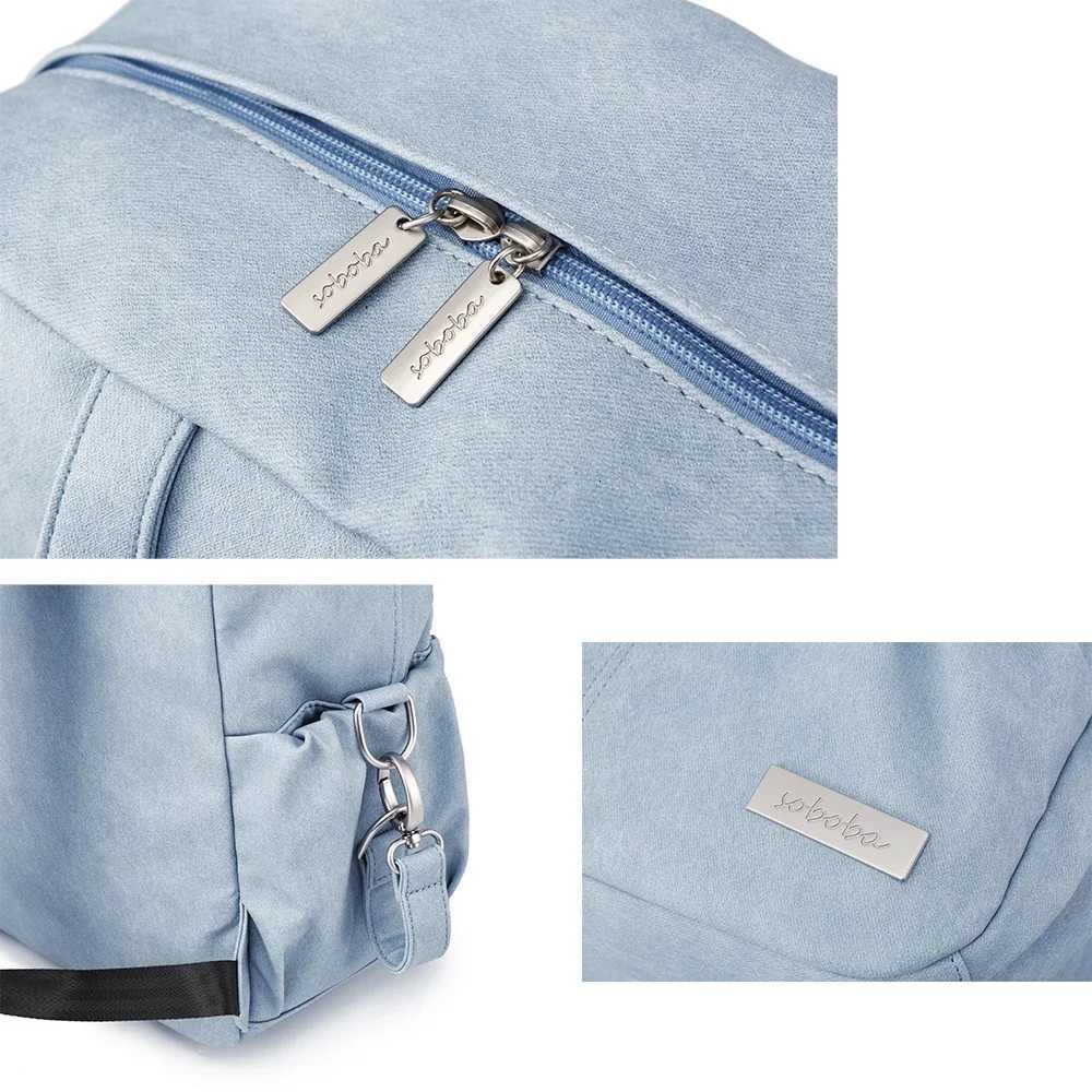 Soboba New Diaper Backpack for Newborn Baby Large Capaci Waterproof Diaper Bag with Pacifier Holder Slish Diaper BagsXJ250928