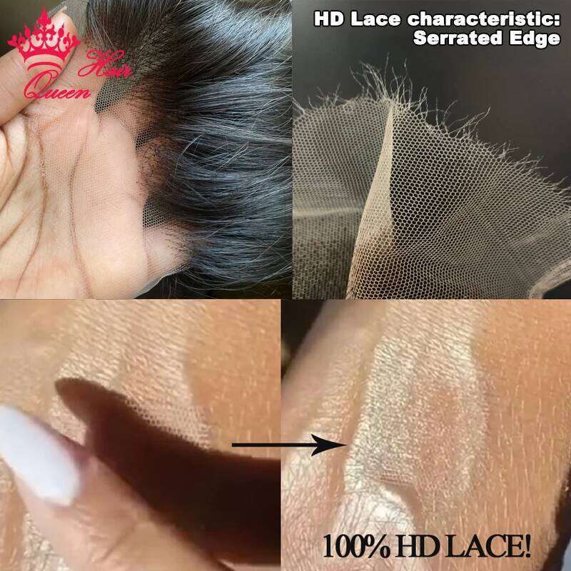Real Invisible 13X6 13X4 7X7 6X6 5X5 4X4 Pre Plucked Closure 100% Virgin Human Raw HD Lace Frontal Queen Hair Xiusiyuan2509