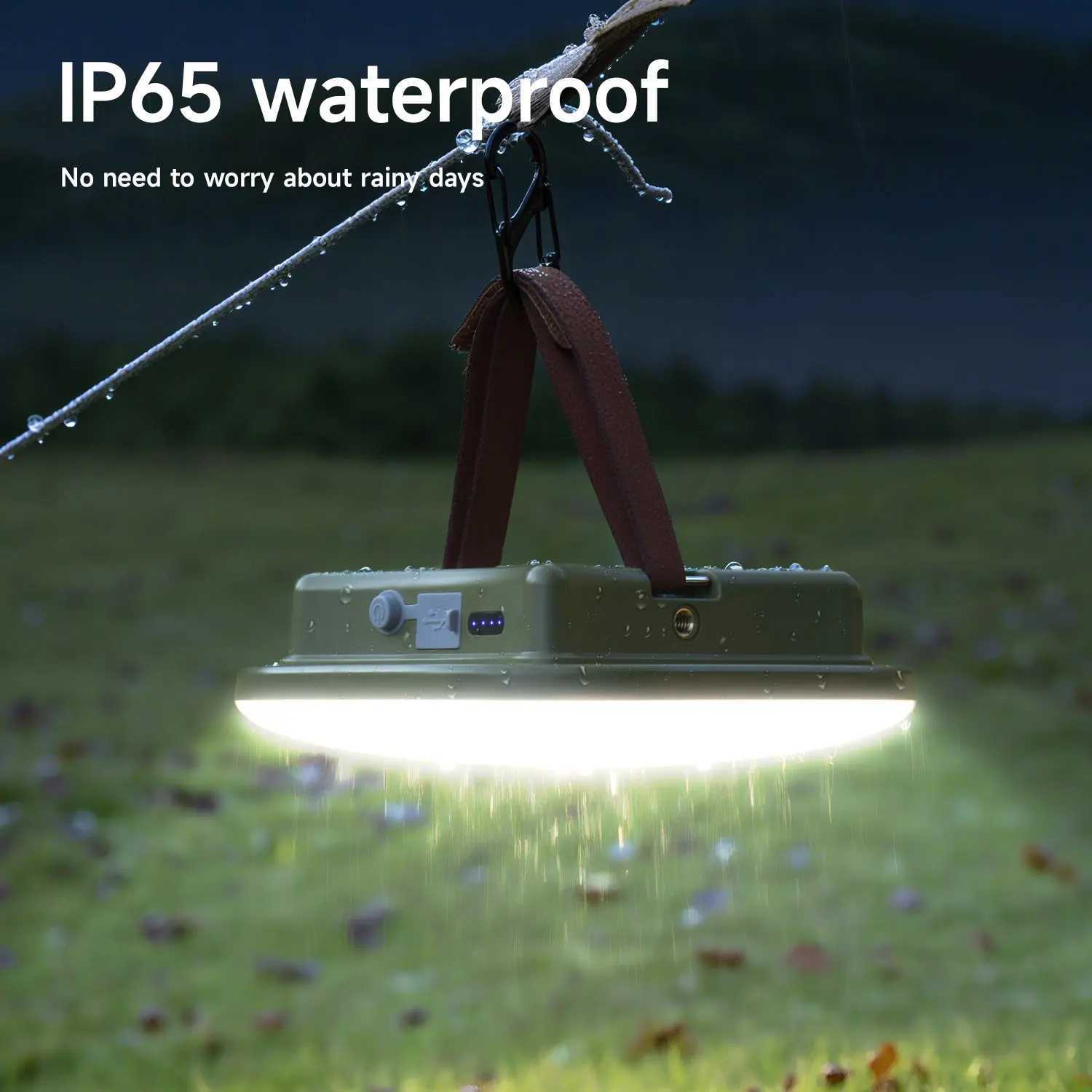 MOSLIGHTING Outdoor Camping Lantern 50W 80W Portable PD QC 30 Fast Charging Searchlight with 5 Modes Dimmable Hanging Tent Lamp C250928