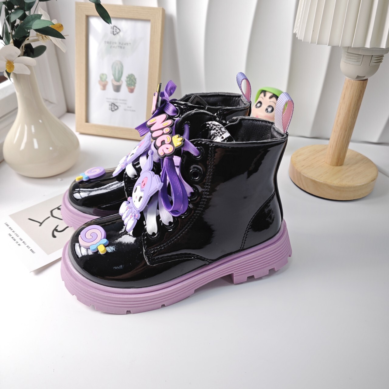 Autumn New Women's Casual Martin Boots Black Fashion Children's Short Boots Soft soled British Trendy Boots Designer Shoes