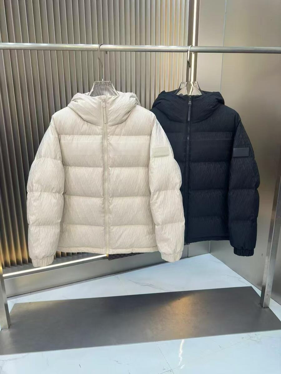 Designer puffer parka thickened and hooded windproof and thermal coat jacket Premium White Duck Down Luxury Brand Down Jacket