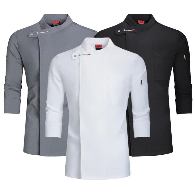 Food service Kitchen Cooking Costume Pizzaiolo Chef Uniform Restaurant Cook Jackets Bakery Cafe Waiter Waitress Working shirts 250611