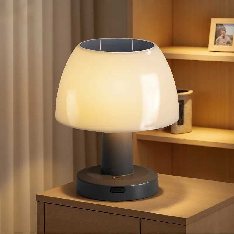 LED outdoor table light solar Rechargeable Cordless Desk Lamp Solar LED Light rechargeable Solar light Home Decor Bedside Light C250928