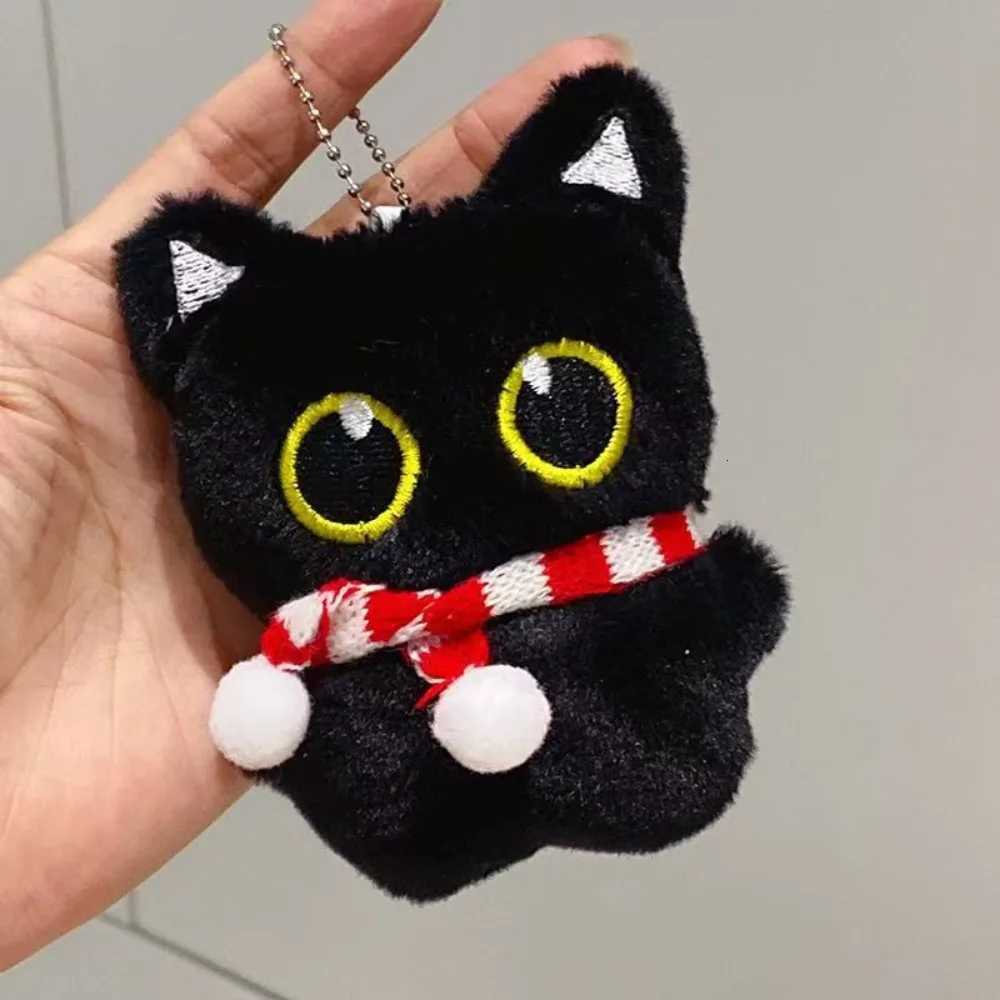 New Cute Black Cat plush toy Doll Small Pendant Cuddly Pillow Cushion Ins Black Cat Plush Toy Doll for Boy Girl Birthday GiftsXJ250928