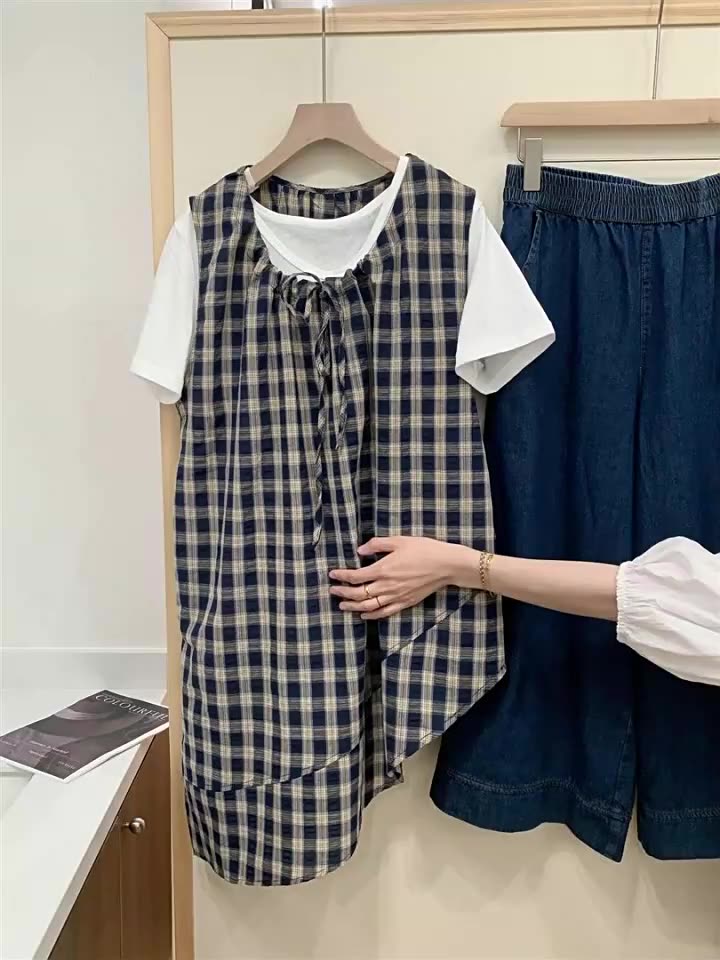 GC171 Summer new irregular sleeveless vest dress