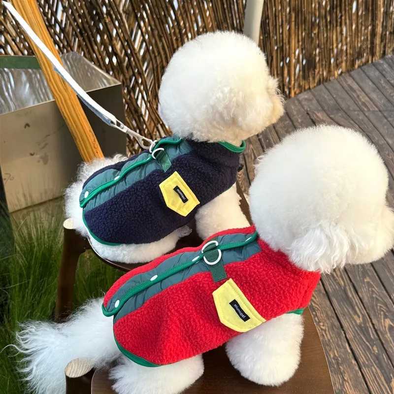 Buttonfastening Pet Clothing Teddy Winter Coat Bichon Frise Colourblock Waistcoat Maltese Sleeveless et X250928