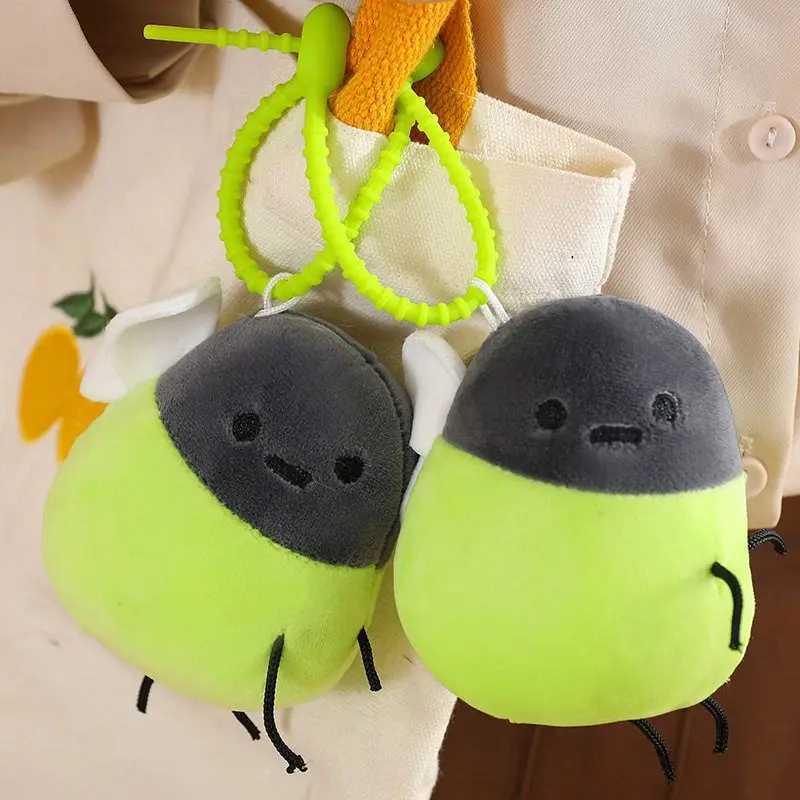 Cartoon Cute Luminous Firefly Plush Toys Cute Pendent Girl Heart Home Decor Christmas Beauty Delicacy Bag Keychain Birthday GiftXJ250928