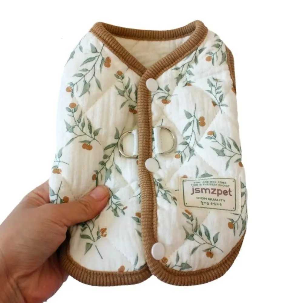 New Cute Rabbit Printed Pet Dog Clothes Winter Warm with Velvet et Teddy Bear Coat Pet Supplies Puppy Clothes Vest Gift X250928