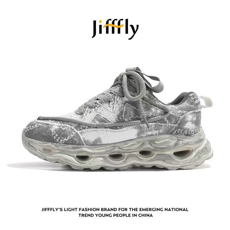 Jifffly Designer Dad Shoes Luxury Shoes Men's Sneakers Women's Sneakers 2025 New Style Retro And Aged Versatile Trend A Pair Of Thick-soled 