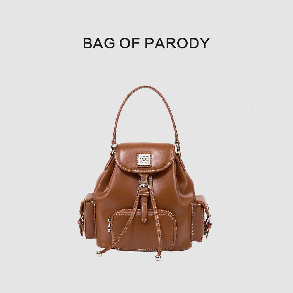 designer bag Luxury bag Genuine Leather Large Capacity High-end Feel Handheld Travel Backpack School Bag High Appearance