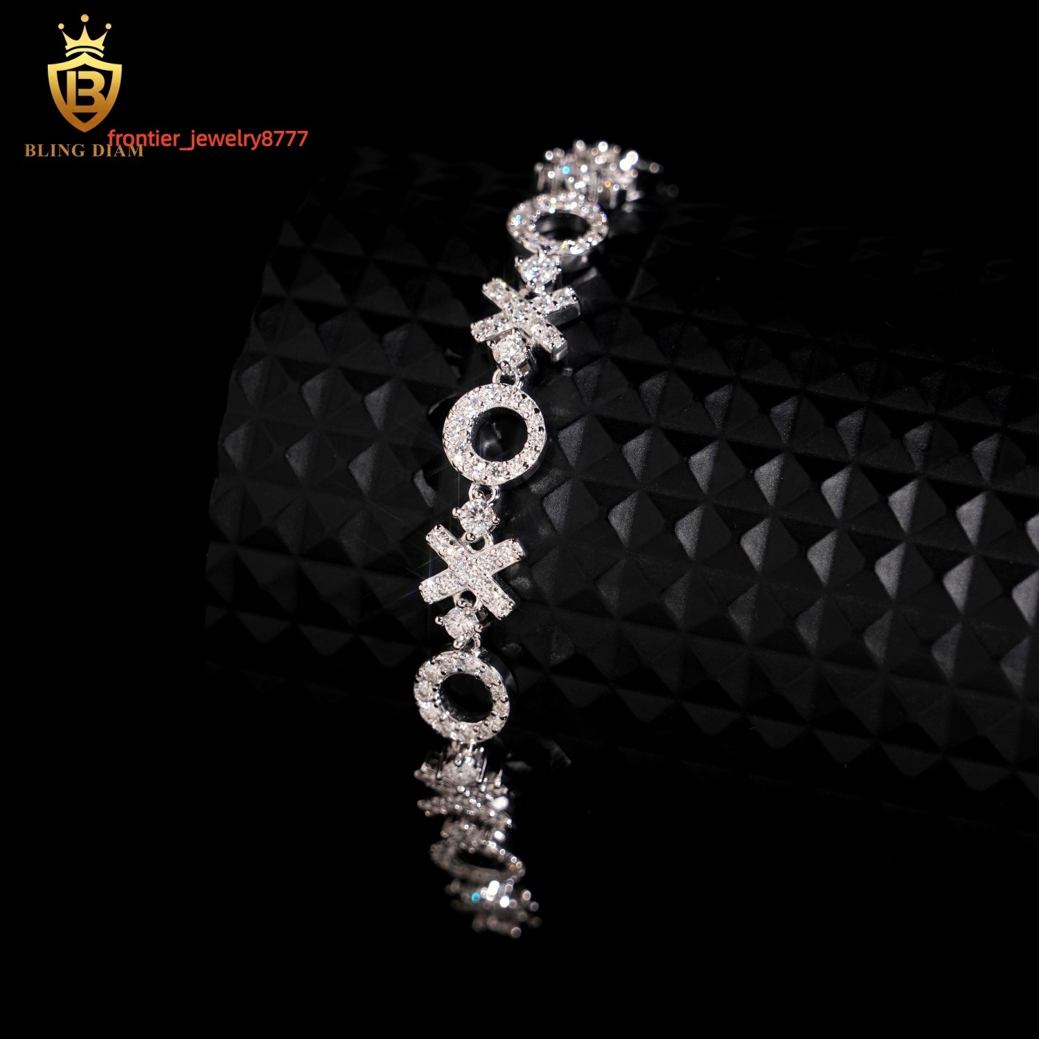 79mm Sterling Silver 925 Pass Diamond Tester Hip Hop Jewelry VVS Moissanite Cuban Link Chain Bracelet