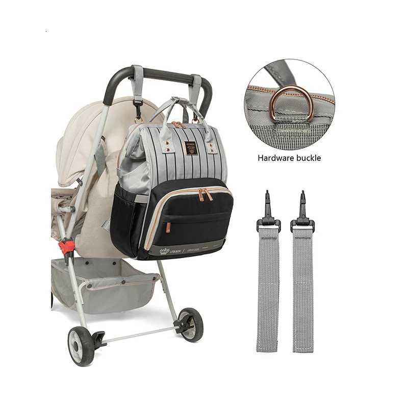 Original Lequeen Diaper Bag Backpack Materni Bag for Baby Large Capaci Travel Mommy Baby Stroller bag Waterproof Nappy BagsXJ250928