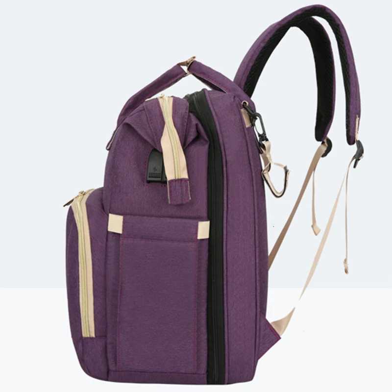 Portable Baby Folding Bed Mommy Bag Folding Mosquito Net Multifunctional Outgoing Portable Mother and Baby Backpack Large CapaciXJ250928