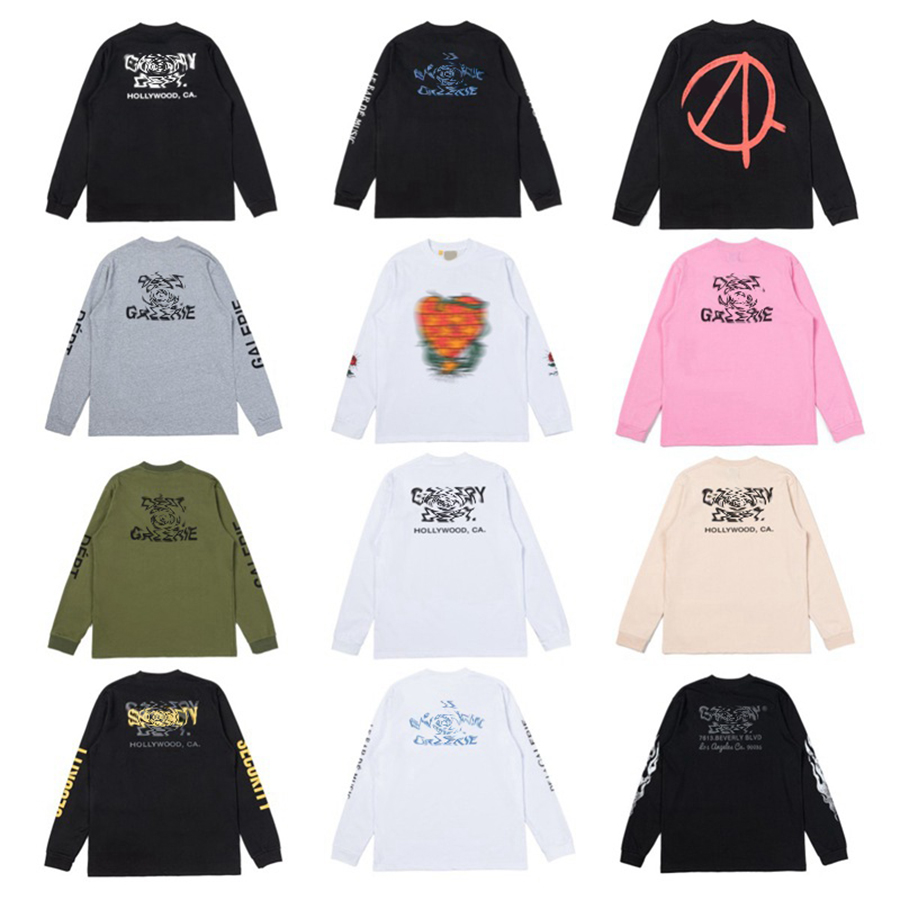 Designer T-Shirt for Men Long Sleeve Fall Winter Classic Letter Print Streetwear Trendy Brand Unisex Oversized Casual Fashion Long Sleeve T-Shirt Size S-XXXL