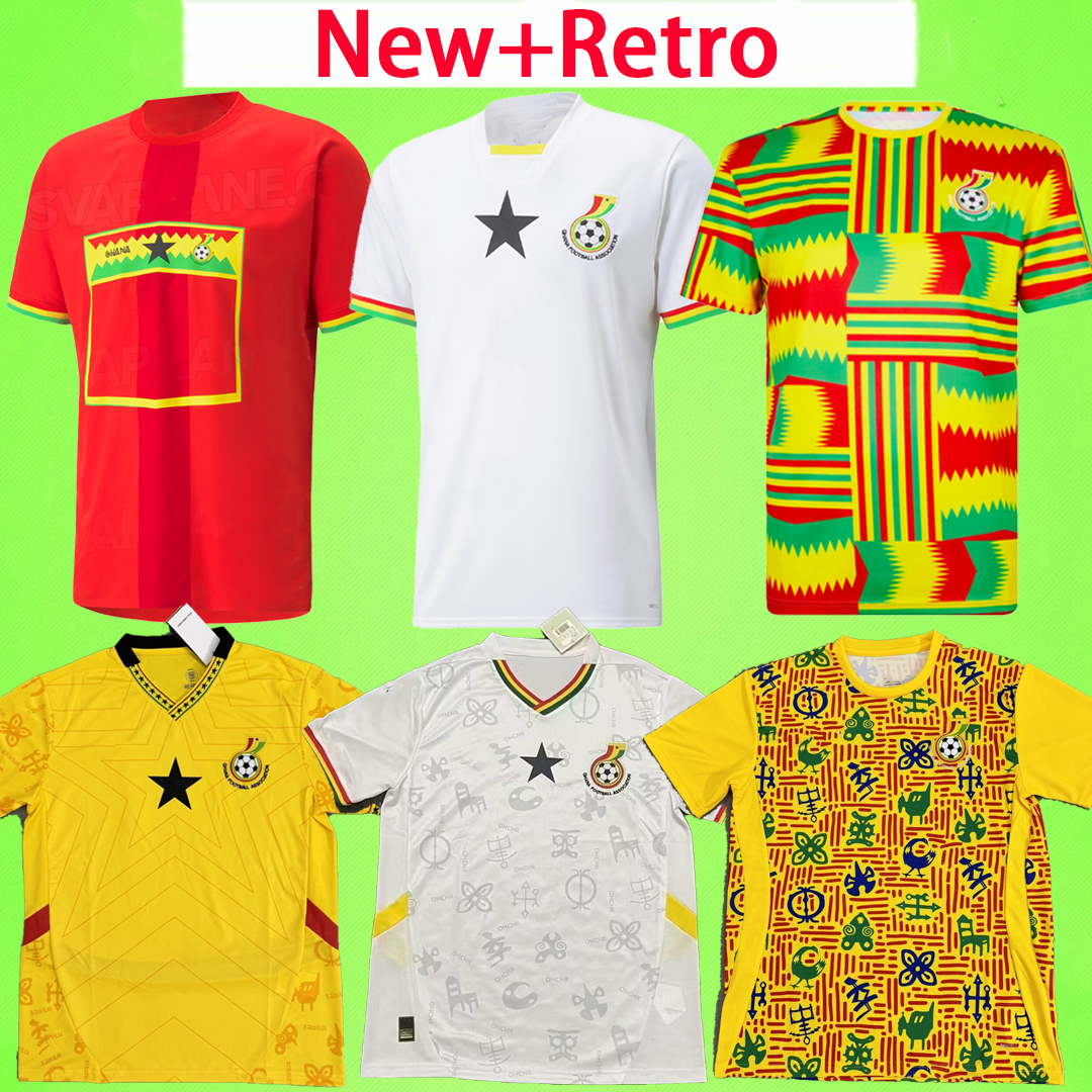 New + Retro 2025 2026 Ghana Soccer Jerseys THOMAS national team uniform J.AYEW WILLIAMS KYEREH SULEMANA vest uniform Football Shirt T 24 25 26 fans player version